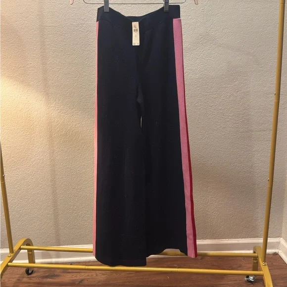 Maeve Black Joggers with Red and Pink Stripes - Picture 3 of 6